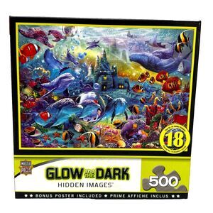 Masterpieces Puzzle Glow in the Dark Hidden Images Sealife 21x15